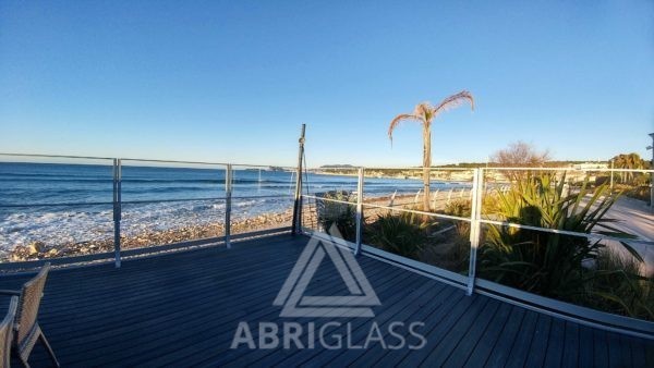 Paravents pour terrasse en bord de plage à Saint-Cyr