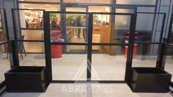 Bac de lestage pour paravents telescopique sans fixation au sol