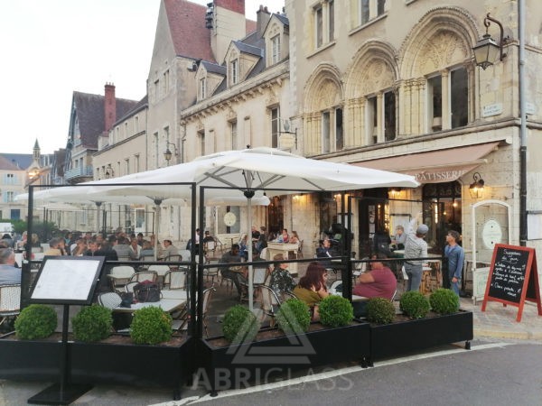 Paravent et bac jardinière pieds reglables Chartres