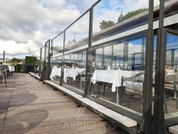 Paravents terrasse CHR sur roulettes