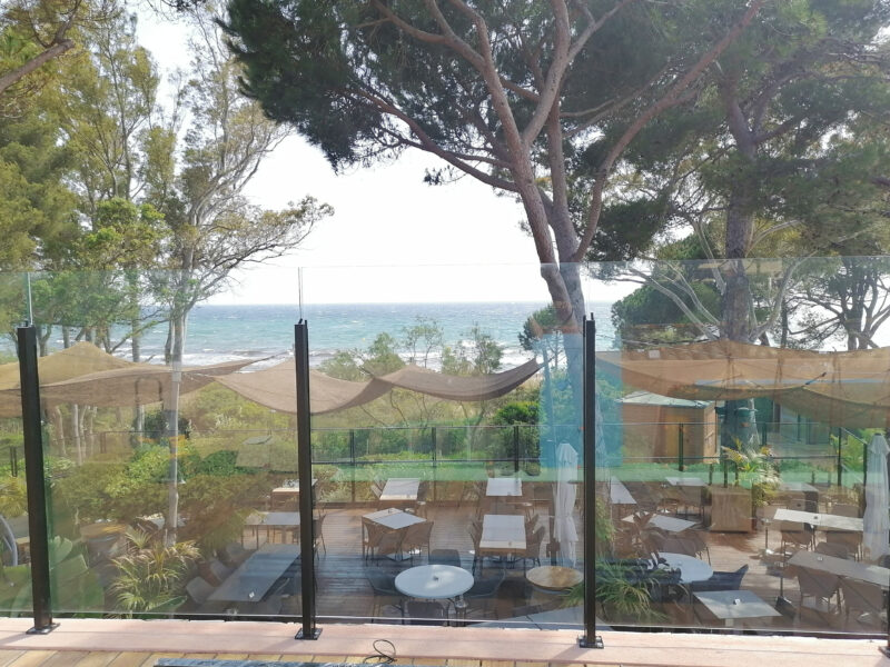Paravent garde corps verre Cavalaire